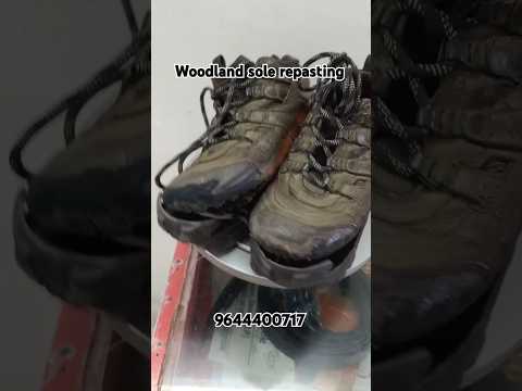 Woodland shoe sole repasting. #woodland #woodlandshoes #repair #restoration #renovation