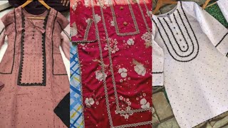 Very Stylish Winter Dress Design With Lace/Printed Suit Design With Lace/ New Dress Design 2024-2025