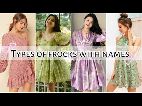 Types of frocks with names • Korean frocks • Knee length dresses • STYLE POINT