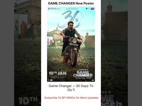 Game Changer 30 Days New Poster #GameChanger #SShankar #RamCharan #sjsuryah #kiaraadvani #Shankar