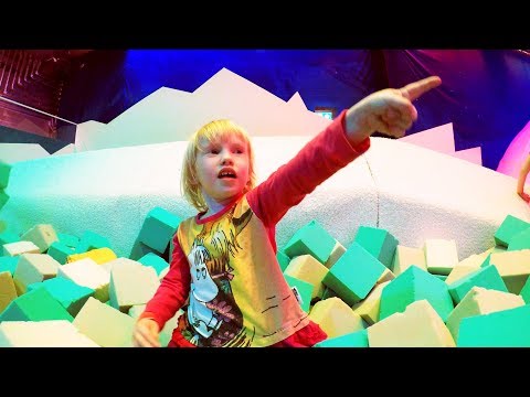 Indoor Playground Family Fun for Kids Part 8 with Spelling | Ball Pits, Slides, Tunnels, Rides