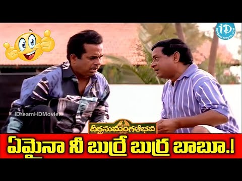 ఏమైనా నీ బుర్రే బుర్ర బాబూ.! Deerga Sumangali Bhava \  MS Narayana Bramhanadam Comedy Scene