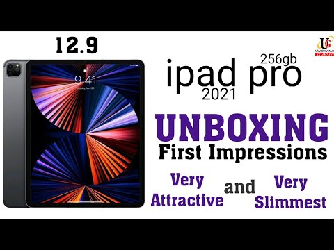 ipad pro 2021.12.9 M1 chip unboxing video 256GB.very Slimmest(Unboxing Guruji)