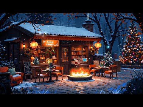 Nostalgic Winter Lofi with Japanese Cafe 📼 1980s & 90s Lofi Radio Mix 🏯 Snowfall Lofi Playlist