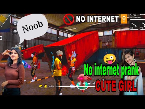 🚫NO 🛜INTERNET PRANK WITH GIRLFRIEND😍 GF GUSSA😠 हो GAYI😂 #freefire #garenafreefire  #nointernetprank