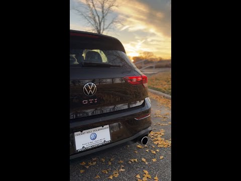 The Golf GTI at sunset is a dream!