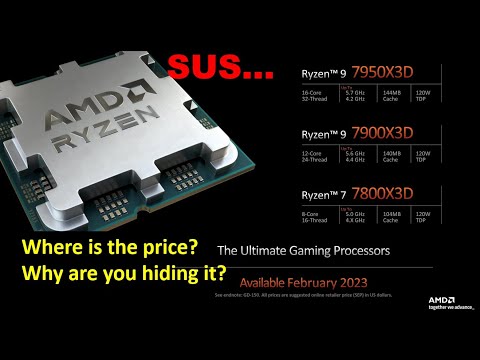 New AMD Ryzen 7000X3D is "SUS" and new Ryzen 7000 mobile processor is confusing