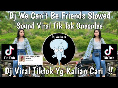 DJ WE CAN'T BE FRIENDS SLOWED | SOUND VIRAL TIK TOK ONEONLEE | DJ VIRAL TIK TOK 2025 YG KALIAN CARI