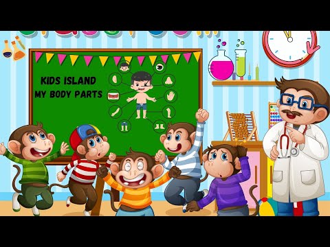 Head, Shoulder, Knees and Toes/ Kids Phonic Song / Kids Learn Body Parts/ Pre- School Learning Video