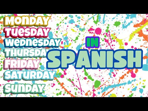 Days of the Week in Spanish #spanish #learnspanish #kidmusic #funlearningvideos #earlylearning #kids