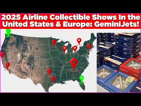 GeminiJets Airline Collectible Shows 2025 in the United States & Europe!