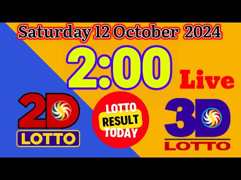 Lotto Results Today Live 2pm Saturday, 12 October 2024