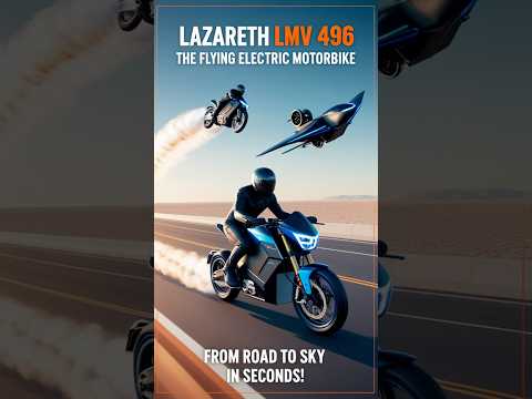 This Motorbike Can Fly! Meet the Lazareth LMV 496 #motorcycle #future #shorts #china