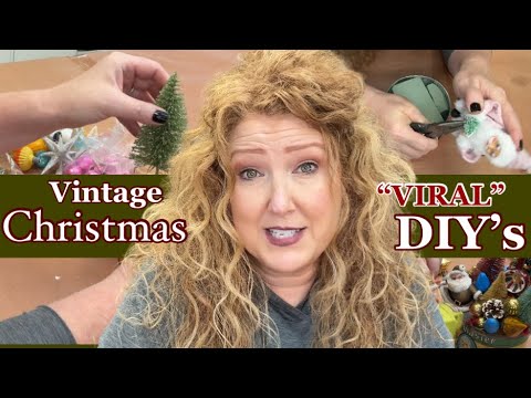 VIRAL CHRISTMAS DIY IDEAS * Vintage Christmas * Repurposes old thrifted items*