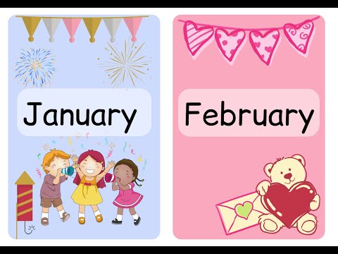 Learn Months Of Year Names with Fun Rhyme | Fun & Easy Song for Kids & Toddlers