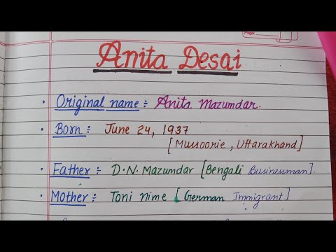 Part-1 Anita Desai | Biography and Works | Master Cadre English #ugcnet #tgt #pgt #mastercadre