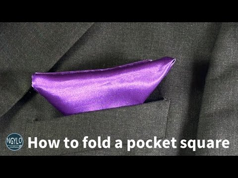 How to fold a pocket square | Inverted triangle fold