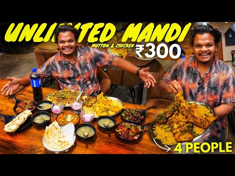 300₹ Chicken & 499₹ Mutton Mandi Biryani 🔥 | Cheapest Unlimited Food In Bangalore | Street Food