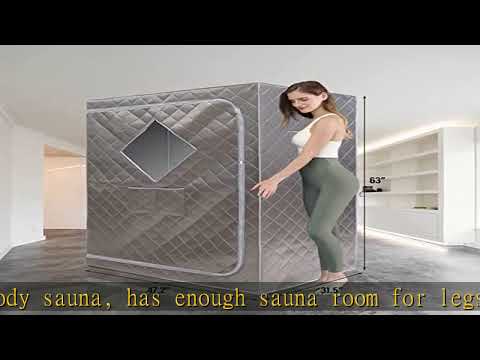 ZONEMEL Full Size Sauna Tent, Portable 1 or 2 Person Full Body Home Spa for Relaxation, Detox, Stea