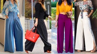 Latest Palazzo pant outfit ideas, Style your palazzo pants in a trendy way