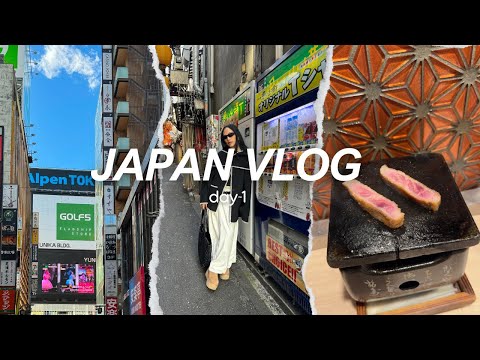 JAPAN VLOG 1 🍡 trying 7-eleven for the first time,  shopping at 12-story uniqlo, exploring shinjuku