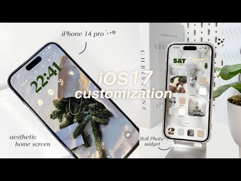 CUSTOMIZING MY iPHONE FOR CHRISTMAS!🎄｡⋆❆ iOS 17 | wallpaper , widgets, icons tutorial