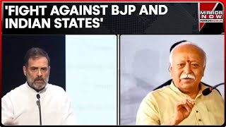 Rahul Gandhi's Big Attack On BJP-RSS, Slams Bhagwat; 'Misfortune To Have RaGa As LoP' BJP Hits Back