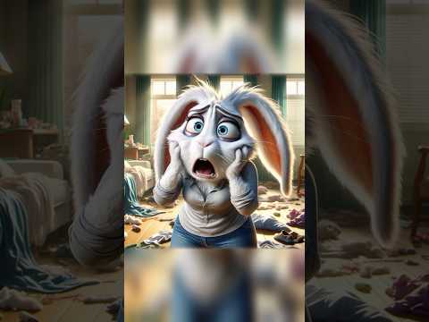 Bunny Mother Can't Take It No More #funny #cuteanimals #cartoon