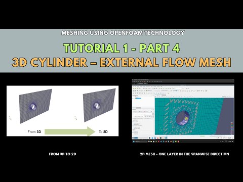 Meshing with snappyHexMesh | Tutorial 1-Part 4 | 3D Cylinder – External flow mesh