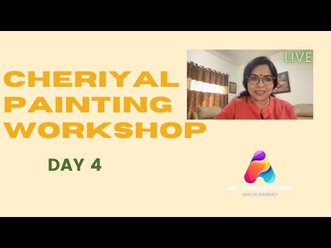 Cheriyal Painting Live Workshop : Day 4