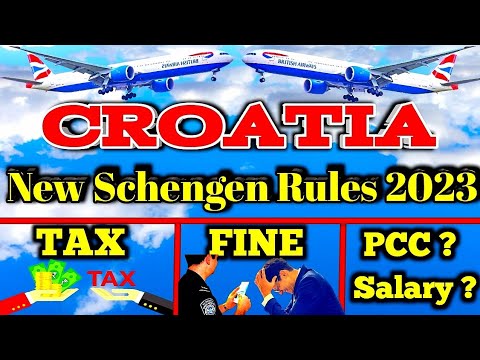 croatia new update 2023 | Croatia rules 2023 | Pcc need for croatia | New tax rules in croatia 2023