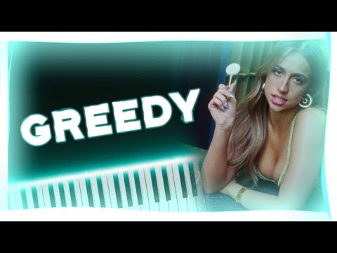 Tate McRae - greedy (Piano Tutorial + Sheet Music)