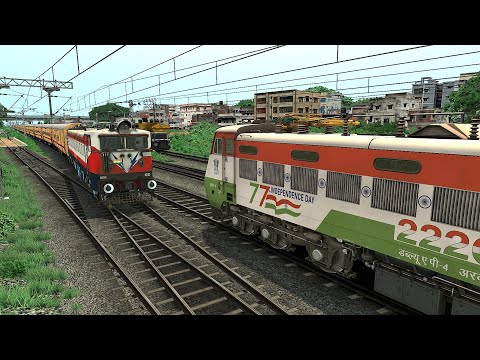 TWO TRAIN CROSSING AT SAME TRACK I BUMPY RAILROAD I Train Simulator I Railworks 3