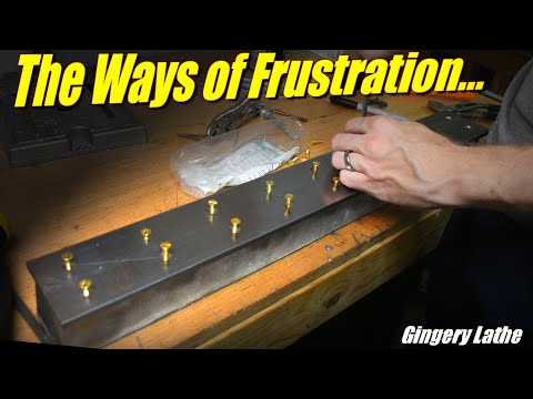 Mounting the DIY Metal Lathe Bed Ways | DIY Gingery Lathe Part 3