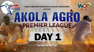 AKOLA AGRO PREMIER LEAGUE || DAY 1 -  (2ND Part) || WDZ LIVE