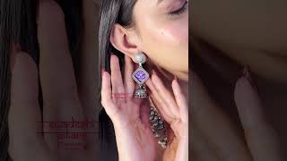 Pichwai #925silver  Silver #Jhumkas