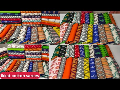 ikkat cotton sarees with price | #ikkatcotton sarees |pochampally mercerized cotton sarees