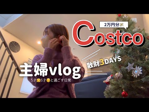 【主婦vlog】散財した3days/コストコ/5歳6歳と過ごす日常☀️夫婦デート（お買い物）