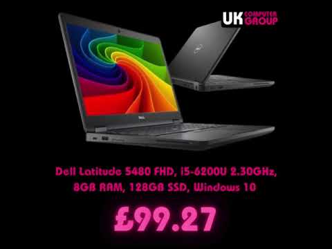 Dell Latitude 5480 FHD, i5-6200U 2.30GHz, 8GB RAM, 128GB SSD, Windows 10 (Refurbished) £99.27.