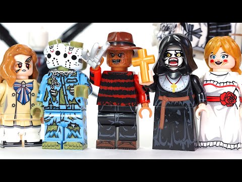 LEGO Halloween Movie | Horror Flim | Freddy vs Jason | M3GAN | Annabelle Unofficial Lego Minifigures