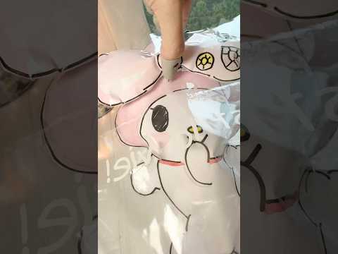 Part2/2 | How to make My Melody Paper Squishy craft as Sanrio gifts 🎁 | ASMR #shorts #papercrafts