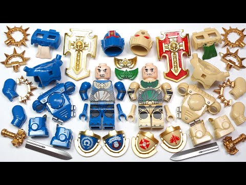 LEGO Warhammer 40,000 | Ultramarines Lieutenant | Warhammer 40k Unofficial Lego Minifigures