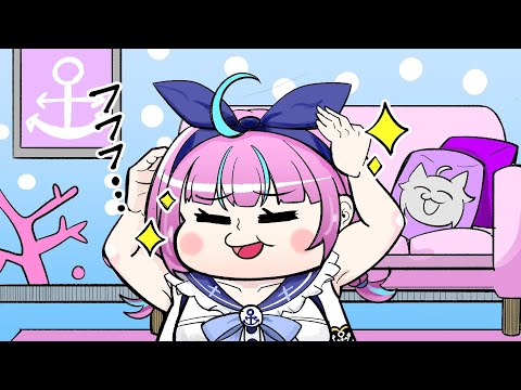 【手描き】あくたん、その髪型かわいいね♪【湊あくあ/星街すいせい/切り抜き/ホロライブ】