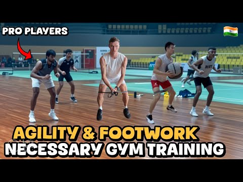 Badminton footwork training & Neccasary Gym Excercises for PROFESSIONALS