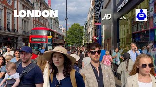 London Summer Walk 🇬🇧 OXFORD STREET, Hyde Park to Soho Square | Central London Walking Tour [4K HDR]