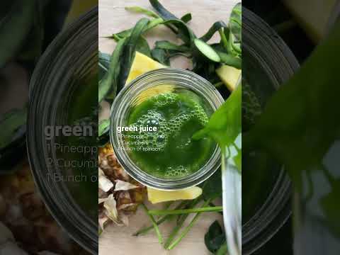 Green Juice recipe! More info in the comments! #juicingrecipes #juicing #juicingforhealth