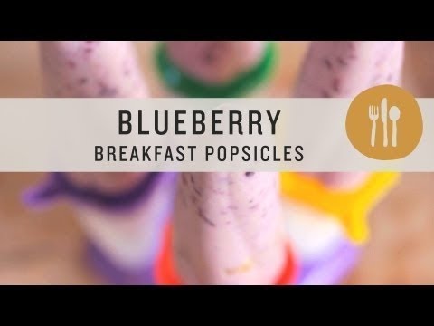 Superfoods - Blueberry Breakfast Popsicles