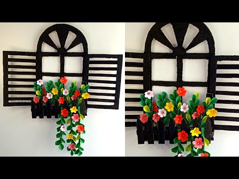 Window Wallmate | Paper Flower Window Wall hanging | Wall decoration Window .