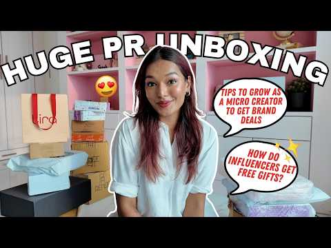 Chit Chat + HUGE Unboxing of Free Gifts from Beauty Brands | How to GET PR from Brands? Sarah Sarosh