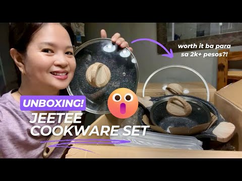 UNBOXING + HONEST REVIEW ON JEETEE COOKWARE SET! worth it nga ba?!